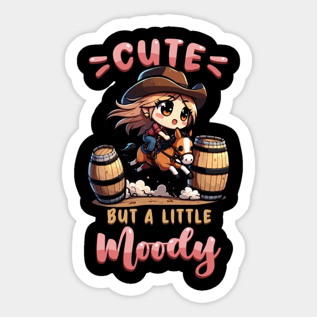 Cute But A Little Moody I Equestrian Pony Horse Fan Sticker by biNutz